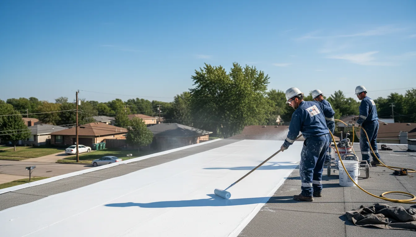 Commercial roof coating in Danville, AR near me